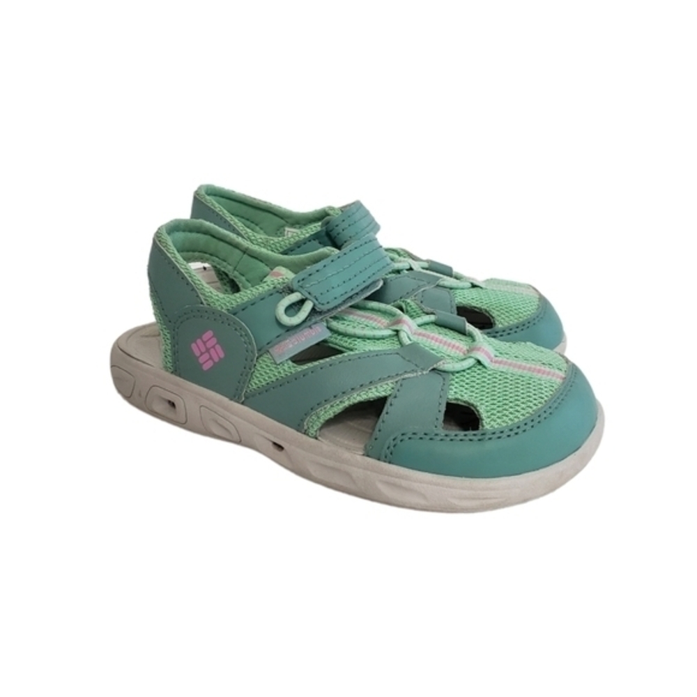 Columbia Tech Sun Omni Grip Child's Shoes Size 12 Green Outdoor Pre-owned‎